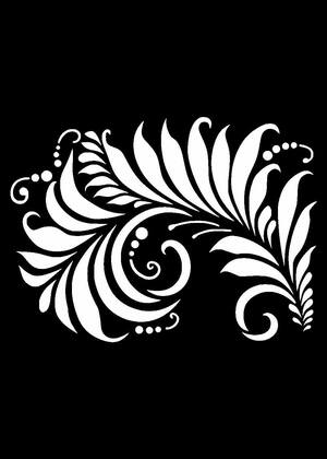 Хохлома – раскраска 6