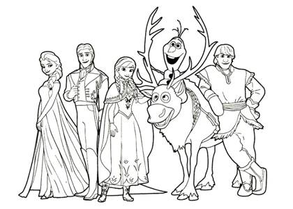 Раскраски Холодное сердце Холодное сердце раскраска 1