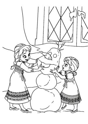 Раскраски Холодное сердце Холодное сердце раскраска 11