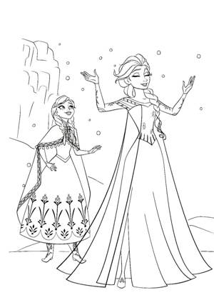 Раскраски Холодное сердце Холодное сердце раскраска 13