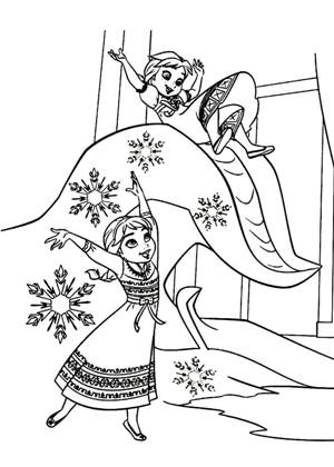 Раскраски Холодное сердце Холодное сердце раскраска 19