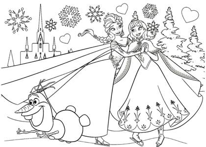 Раскраски Холодное сердце Холодное сердце раскраска 2