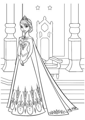 Раскраски Холодное сердце Холодное сердце раскраска 20