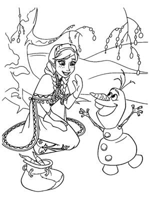 Раскраски Холодное сердце Холодное сердце раскраска 22