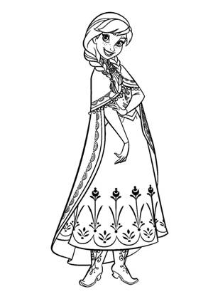 Раскраски Холодное сердце Холодное сердце раскраска 24