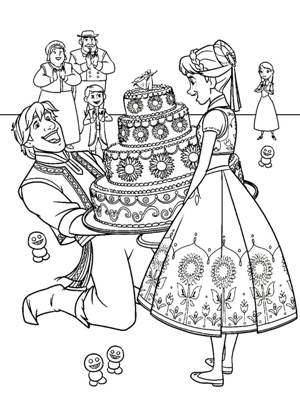 Раскраски Холодное сердце Холодное сердце раскраска 26