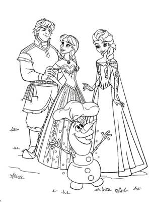 Раскраски Холодное сердце Холодное сердце раскраска 28