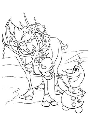 Раскраски Холодное сердце Холодное сердце раскраска 29