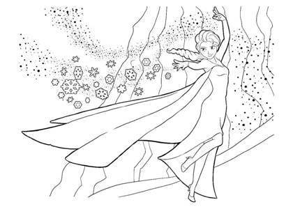 Раскраски Холодное сердце Холодное сердце раскраска 3