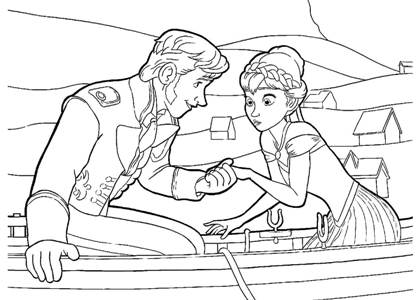 Раскраски Холодное сердце Холодное сердце раскраска 6