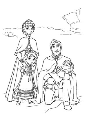 Раскраски Холодное сердце Холодное сердце раскраска 7