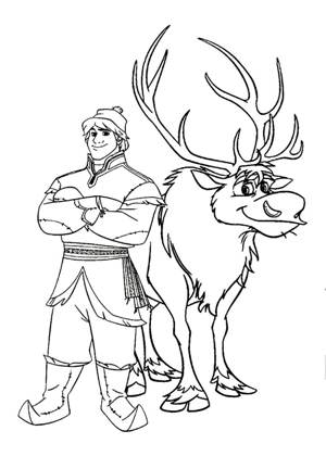 Раскраски Холодное сердце Холодное сердце раскраска 9