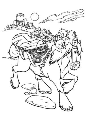 Раскраски Храбрая сердцем Храбрая сердцем раскраска 13
