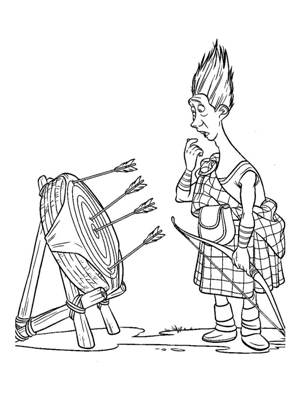 Раскраски Храбрая сердцем Храбрая сердцем раскраска 15