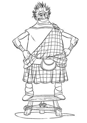 Раскраски Храбрая сердцем Храбрая сердцем раскраска 17