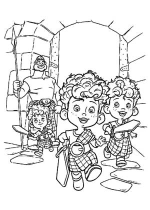 Раскраски Храбрая сердцем Храбрая сердцем раскраска 18