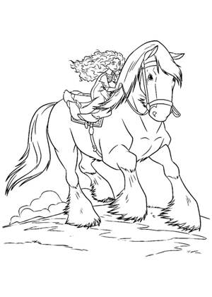 Раскраски Храбрая сердцем Храбрая сердцем раскраска 20