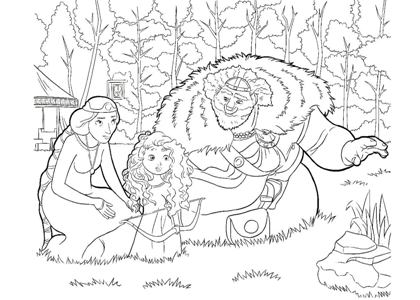 Раскраски Храбрая сердцем Храбрая сердцем раскраска 3