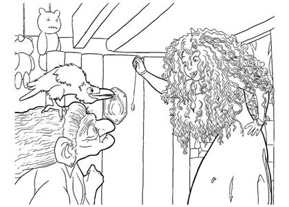 Раскраски Храбрая сердцем Храбрая сердцем раскраска 4