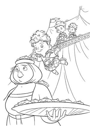 Раскраски Храбрая сердцем Храбрая сердцем раскраска 7