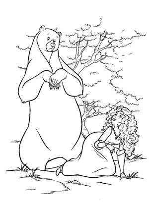 Раскраски Храбрая сердцем Храбрая сердцем раскраска 9