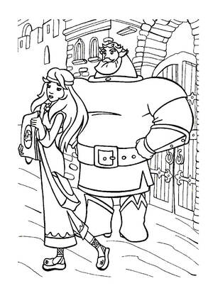 Раскраски Илья Муромец Илья Муромец — раскраска 10