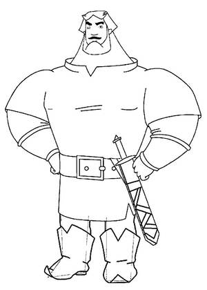 Раскраски Илья Муромец Илья Муромец — раскраска 15