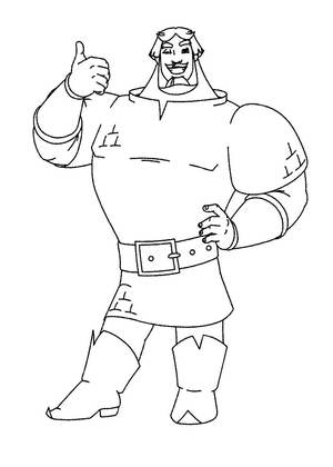 Раскраски Илья Муромец Илья Муромец — раскраска 6