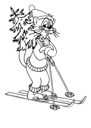 Из Новогодних мультфильмов – раскраска 18