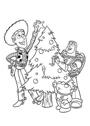 Из Новогодних мультфильмов – раскраска 2