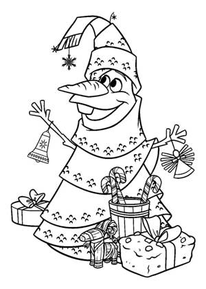 Из Новогодних мультфильмов – раскраска 30