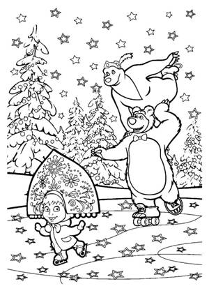 Из Новогодних мультфильмов – раскраска 34