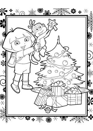 Из Новогодних мультфильмов – раскраска 36