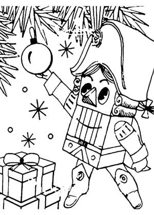 Из Новогодних мультфильмов – раскраска 55
