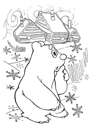 Из Новогодних мультфильмов – раскраска 60