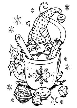 Из Новогодних мультфильмов – раскраска 61