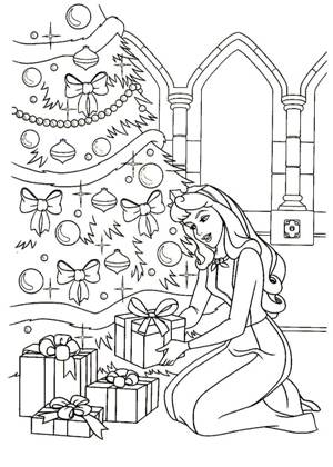 Из Новогодних мультфильмов – раскраска 8