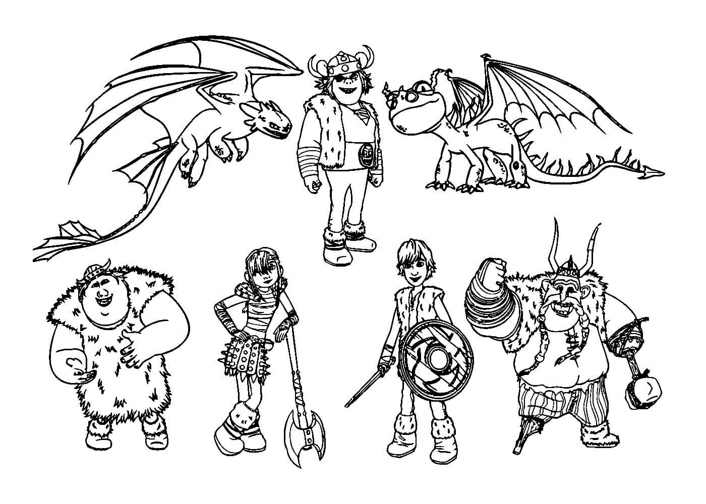 Как приручить дракона раскраска 10