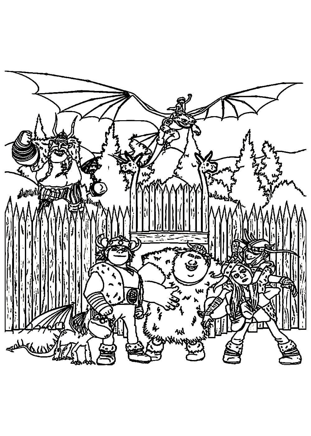 Как приручить дракона раскраска 18