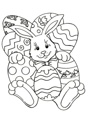 Католическая Пасха – раскраска 1