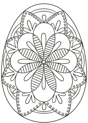 Католическая Пасха – раскраска 10