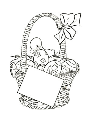 Католическая Пасха – раскраска 12