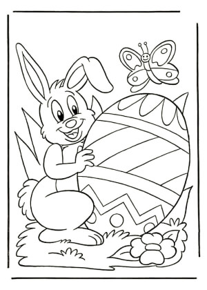 Католическая Пасха – раскраска 14