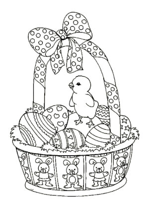 Католическая Пасха – раскраска 19