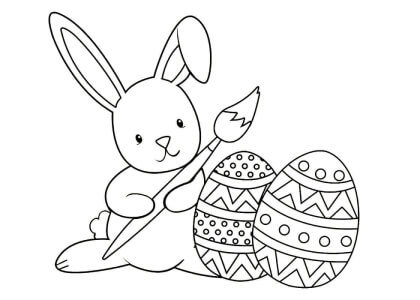 Католическая Пасха – раскраска 20