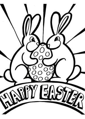 Католическая Пасха – раскраска 21