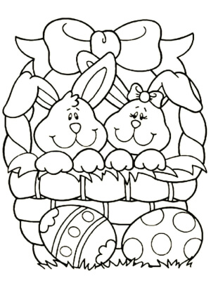 Католическая Пасха – раскраска 22