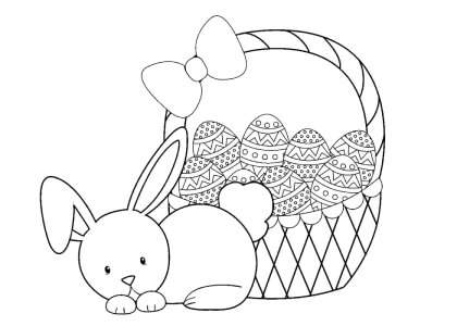 Католическая Пасха – раскраска 24