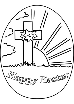 Католическая Пасха – раскраска 26