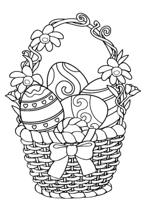 Католическая Пасха – раскраска 31